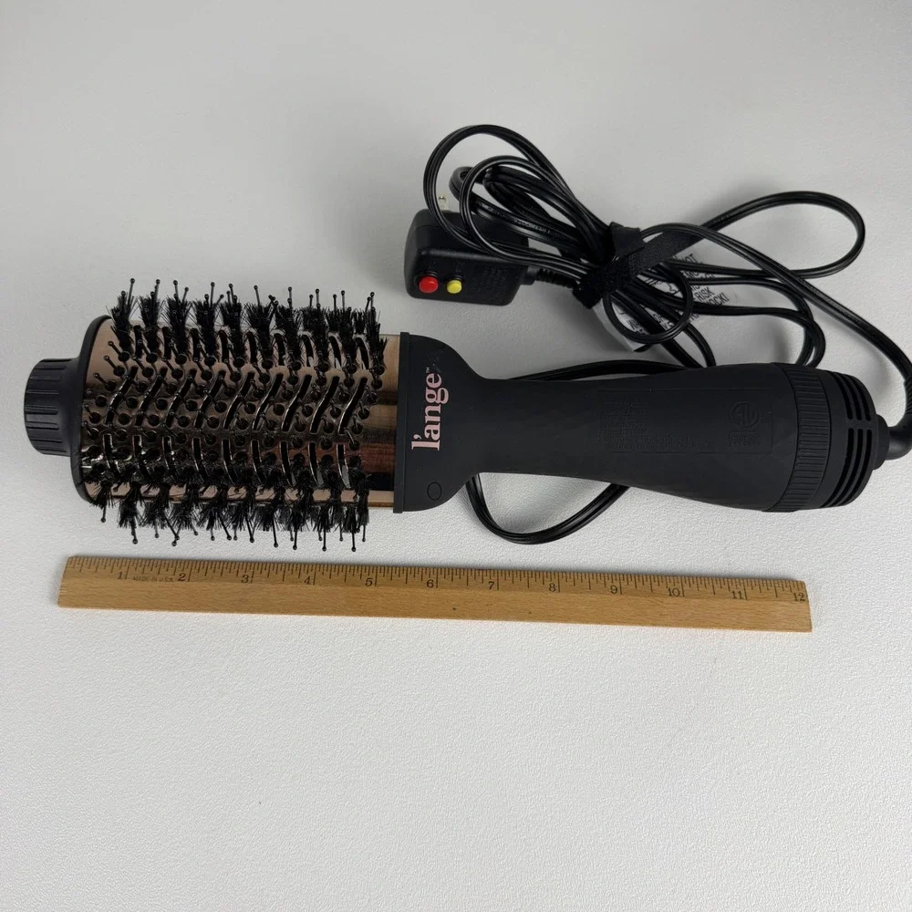 L'ange Hair Dryer Brush Le Volume Volumizingw 2-in-1 Rose Gold Titanium Black